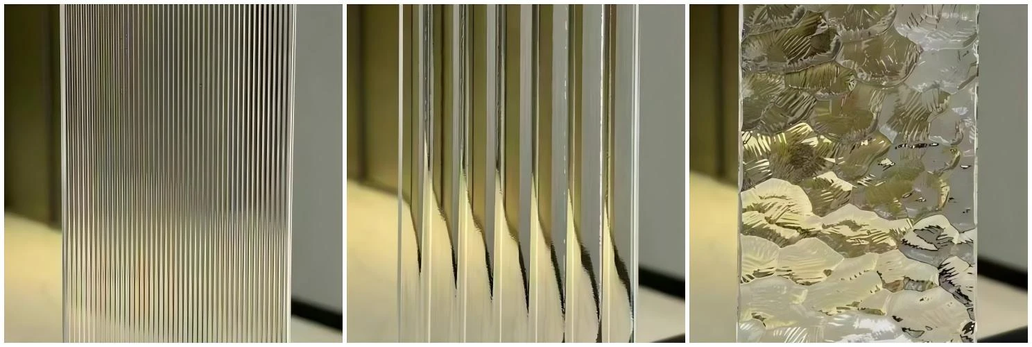 fluted glass for shower door